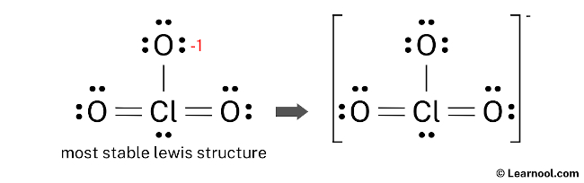 ClO3- Lewis Structure (Final)