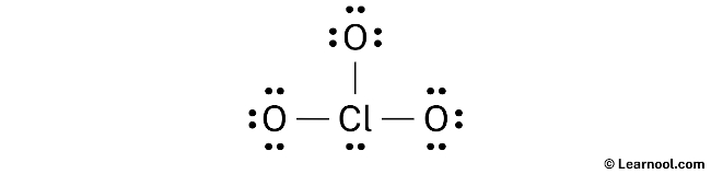 ClO3- Lewis Structure (Step 2)