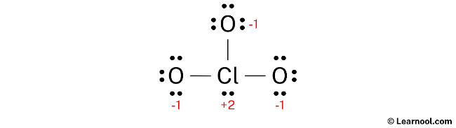 ClO3- Lewis Structure (Step 3)