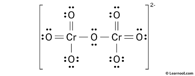 Cr2O72- Lewis Structure (Final)