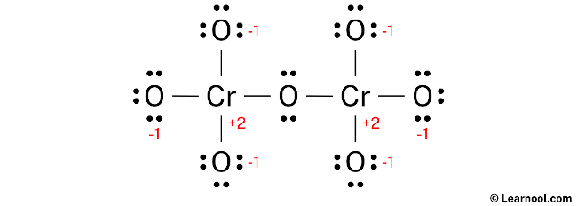 Cr2O72- Lewis Structure (Step 3)