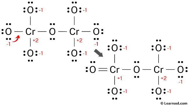 Cr2O72- Lewis Structure (Step 4)