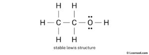 Ethanol Lewis structure - Learnool