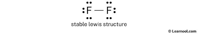 F2 Lewis Structure (Step 2)