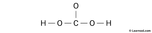 H2CO3 Lewis Structure (Step 1)