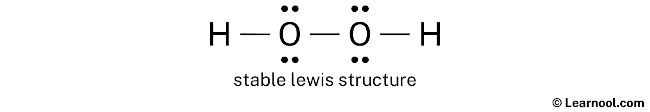 H2O2 Lewis Structure (Step 2)