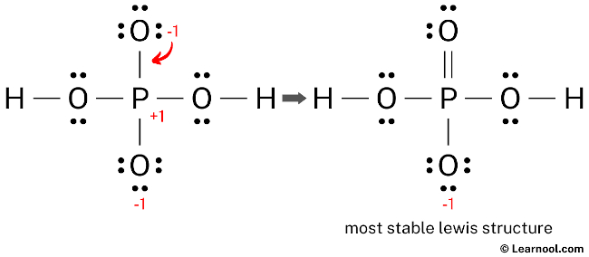 H2PO4- Lewis Structure (Step 4)