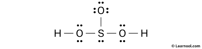 H2SO3 Lewis Structure (Step 2)