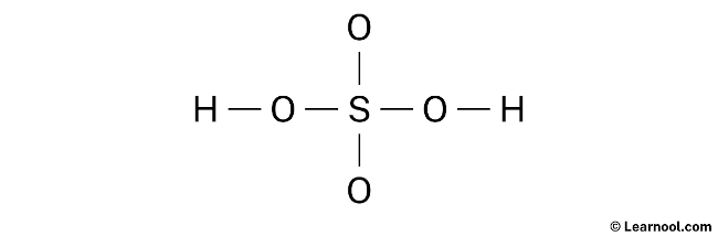 H2SO4 Lewis Structure (Step 1)
