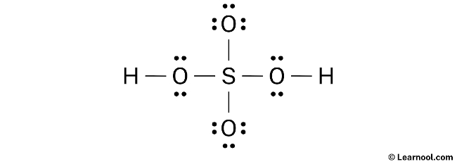 H2SO4 Lewis Structure (Step 2)