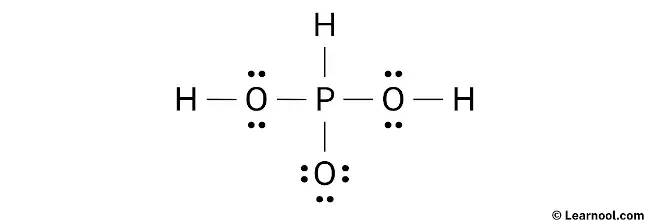 H3PO3 Lewis Structure (Step 2)