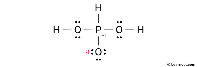 H3PO3 Lewis Structure (Step 3)