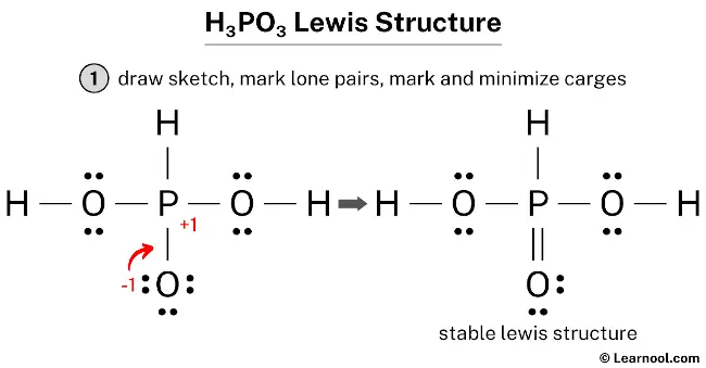 H3PO3 Lewis Structure