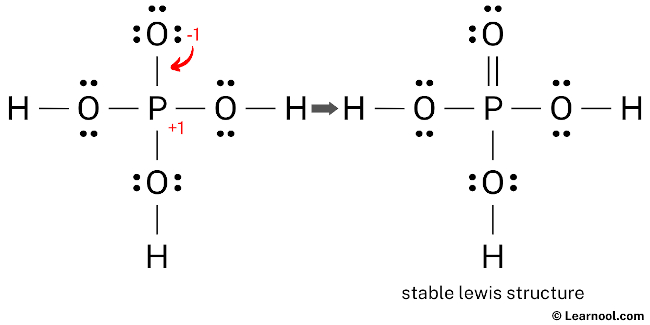 H3PO4 Lewis Structure (Step 4)