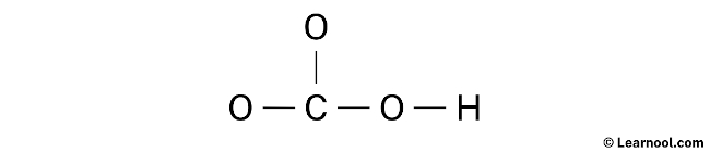 HCO3- Lewis Structure (Step 1)