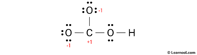 HCO3- Lewis Structure (Step 3)