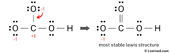 HCO3- Lewis Structure (Step 4)