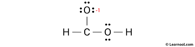 HCOOH Lewis Structure (Step 3)