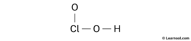 HClO2 Lewis Structure (Step 1)