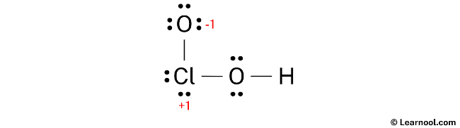 HClO2 Lewis Structure (Step 3)