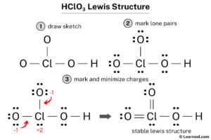 HClO3 Lewis structure - Learnool