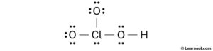 HClO3 Lewis structure - Learnool