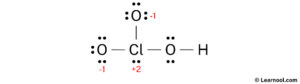 HClO3 Lewis structure - Learnool