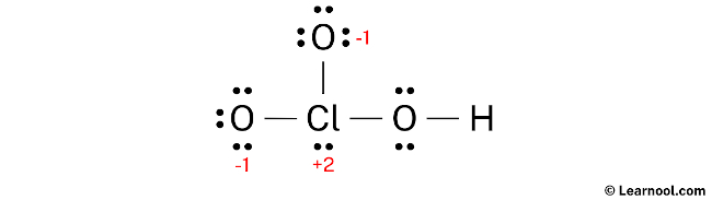 HClO3 Lewis Structure (Step 3)
