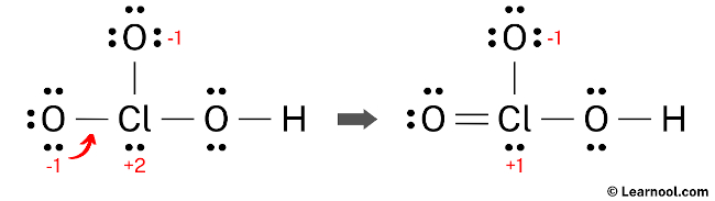 HClO3 Lewis Structure (Step 4)