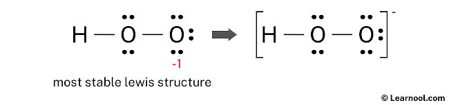 HO2- Lewis Structure (Final)