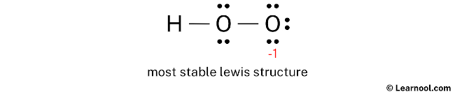 HO2- Lewis Structure (Step 3)