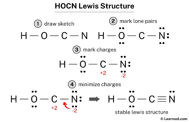 HOCN Lewis Structure