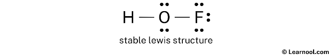 HOF Lewis Structure (Step 2)