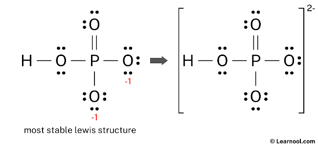 HPO42- Lewis Structure (Final)