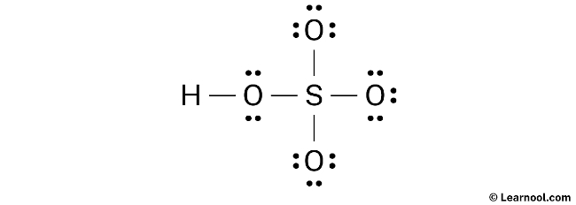HSO4- Lewis Structure (Step 2)