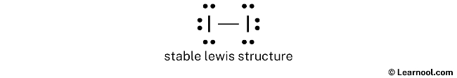 I2 Lewis Structure (Step 2)