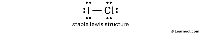 ICl Lewis Structure (Step 2)