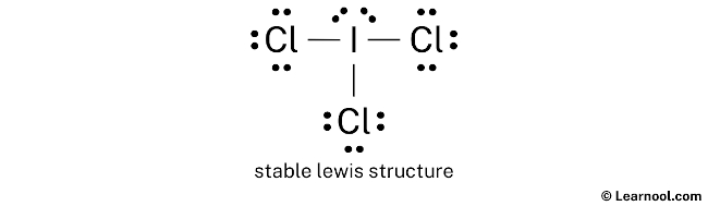 ICl3 Lewis Structure (Step 2)