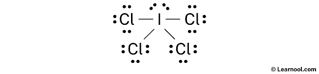 ICl4- Lewis Structure (Step 2)