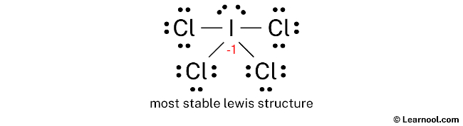 ICl4- Lewis Structure (Step 3)