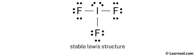 IF3 Lewis Structure (Step 2)