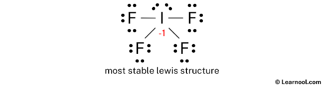 IF4- Lewis Structure (Step 3)