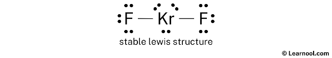 KrF2 Lewis Structure (Step 2)