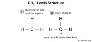 Lewis structure of CH3+ - Learnool