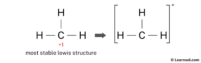 Lewis Structure of CH3+ (Final)