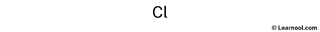 Lewis Structure of Cl- (Step 1)