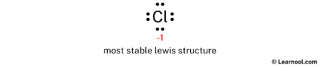 Lewis Structure of Cl- (Step 3)