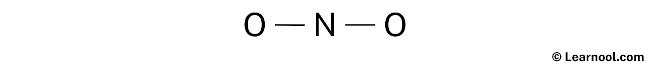 Lewis Structure of NO2- (Step 1)