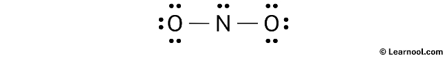 Lewis Structure of NO2- (Step 2)