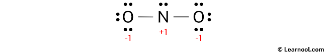 Lewis Structure of NO2- (Step 3)